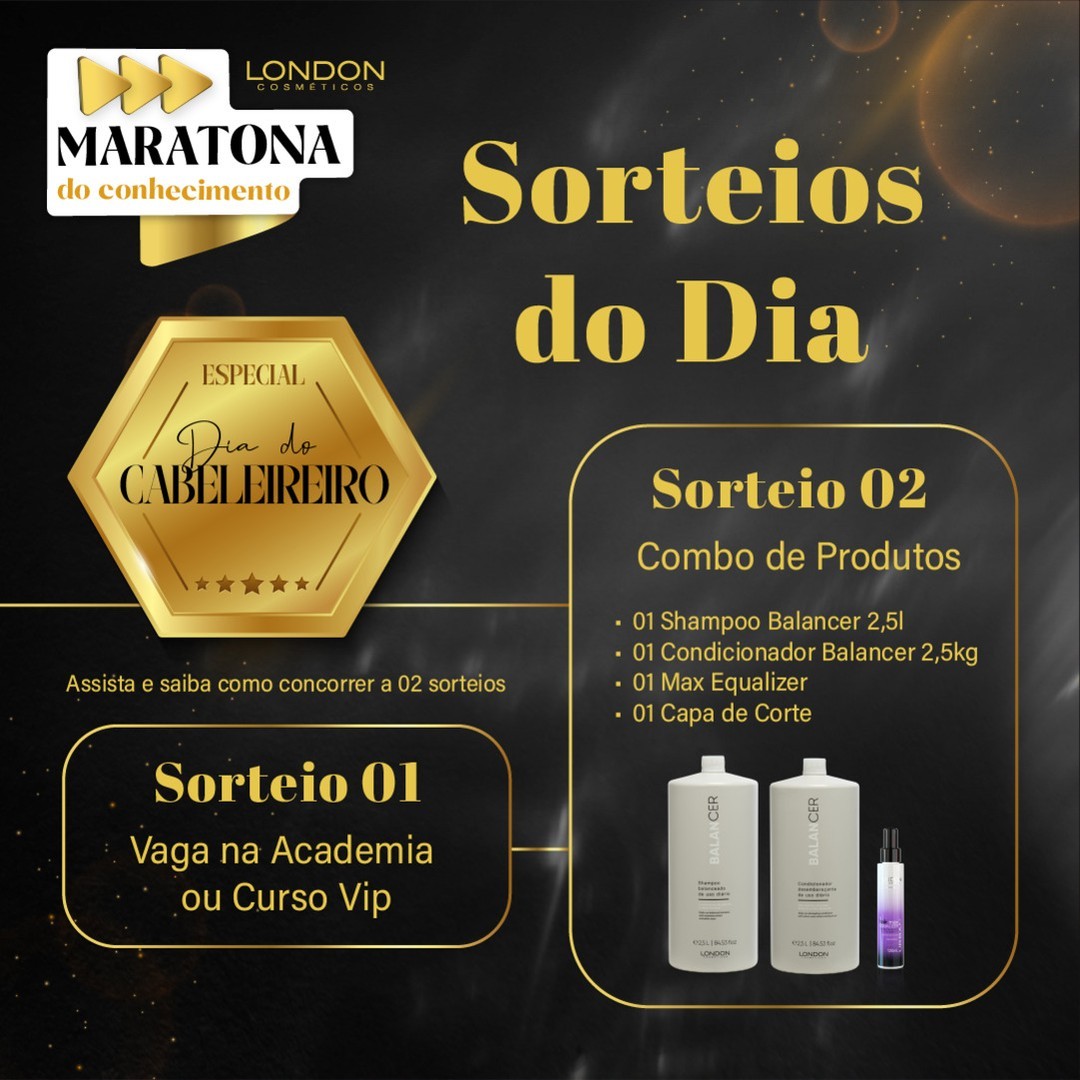 Sorteio especial do Dia do Cabeleireiro na Maratona do Conhecimento