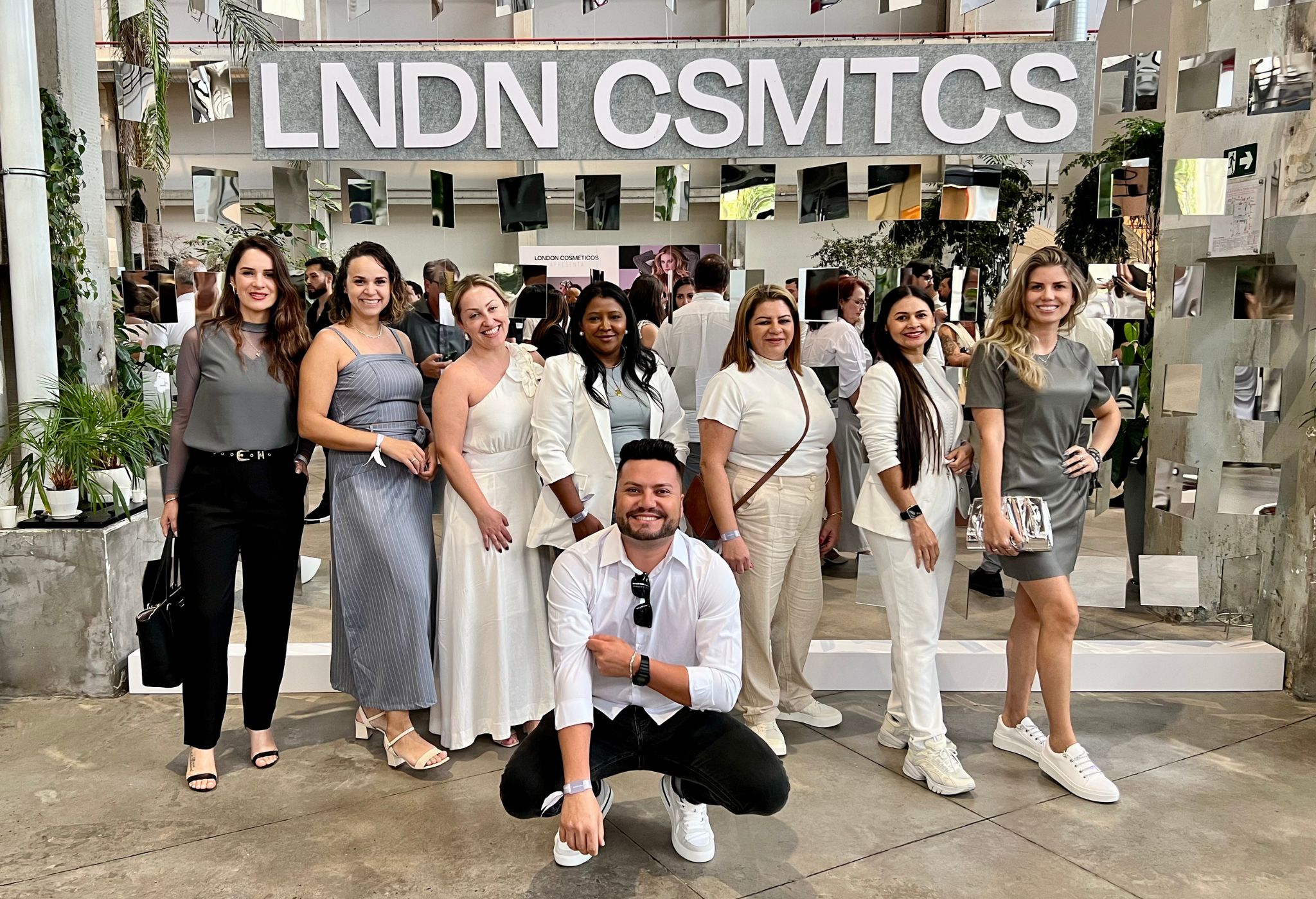 Equipe D'Lima Cosméticos no evento London Celebrate em São Paulo